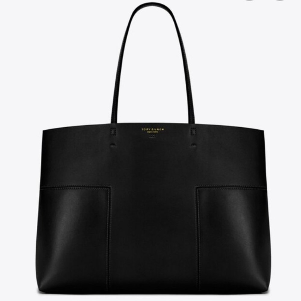 Tory Burch Block-T Leather Tote